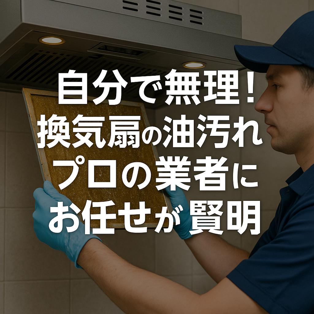 自分で無理！換気扇の油汚れはプロの業者にお任せが賢明