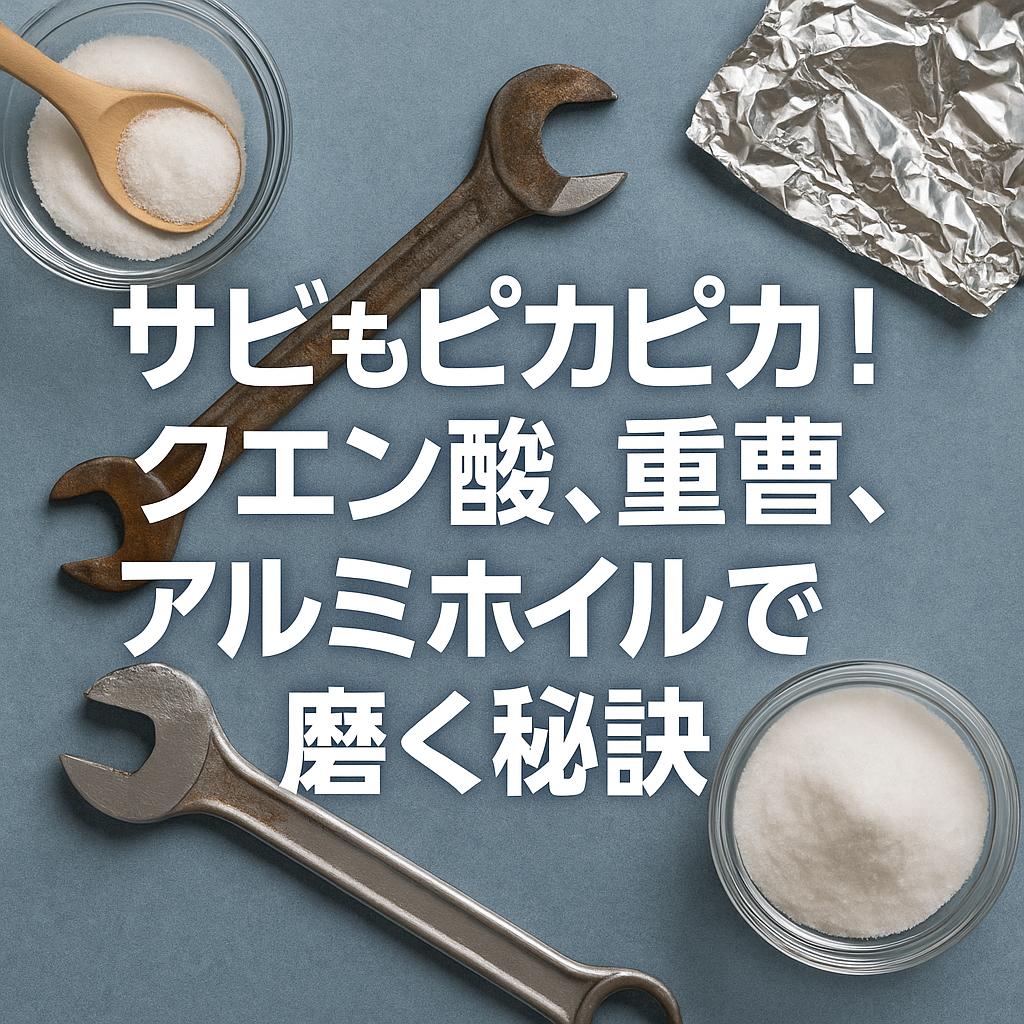 サビもピカピカ！クエン酸、重曹、アルミホイルで磨く秘訣