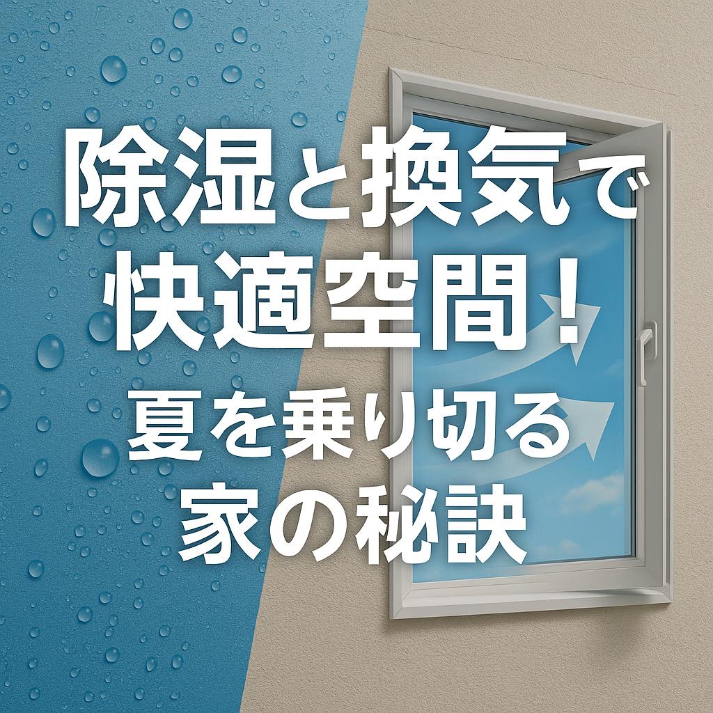 除湿と換気で快適空間！夏を乗り切る家の秘訣