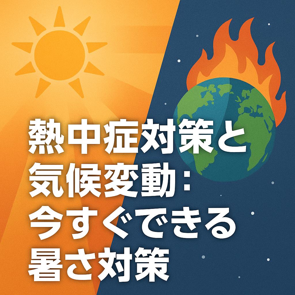 熱中症対策と気候変動：今すぐできる暑さ対策